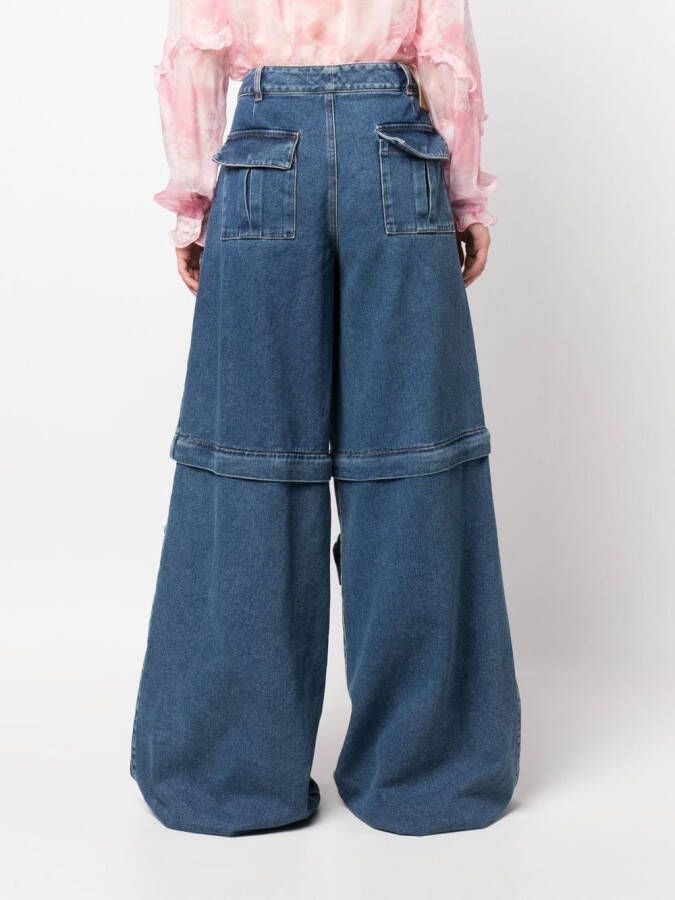 Giuseppe Di Morabito Jeans met wijde pijpen Blauw