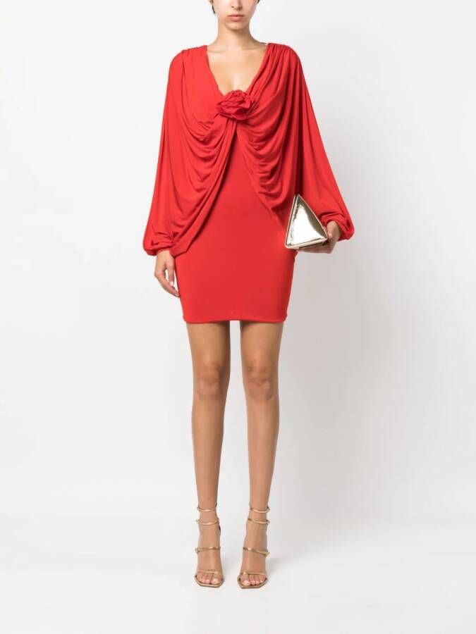 Giuseppe Di Morabito Mini-jurk met ruche Rood