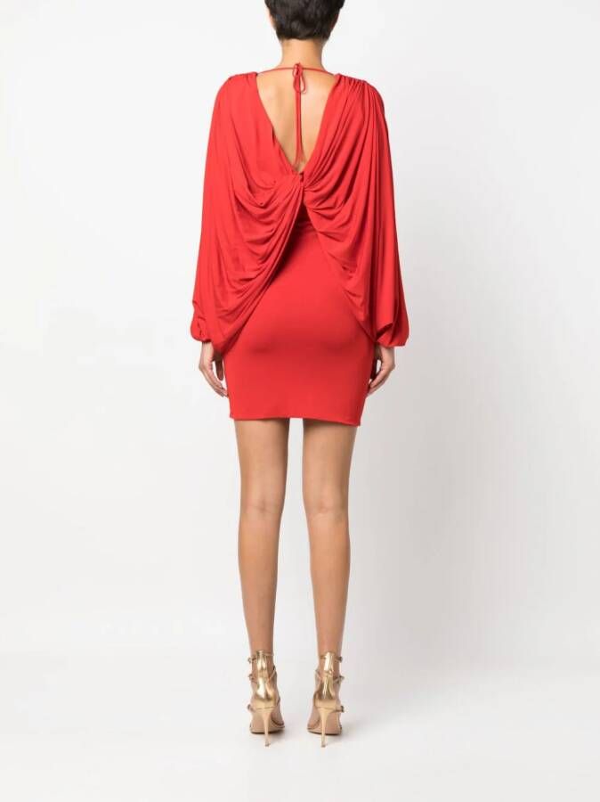 Giuseppe Di Morabito Mini-jurk met ruche Rood
