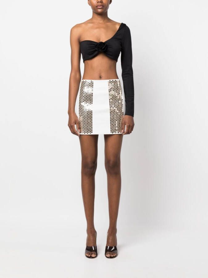 Giuseppe Di Morabito Mini-rok verfraaid met studs Wit