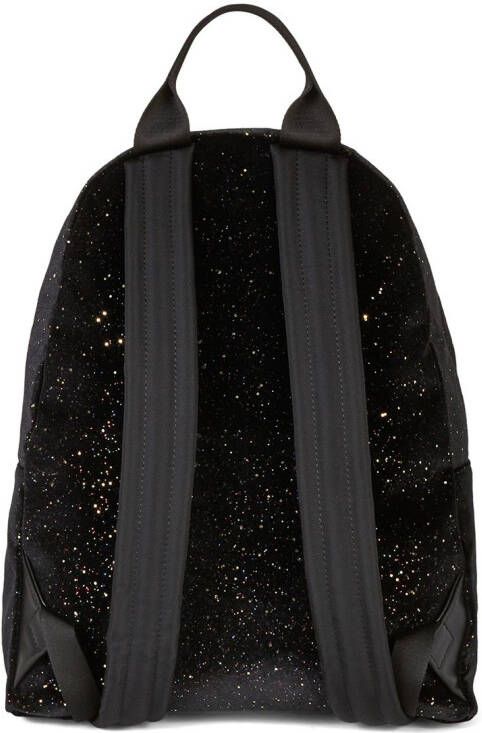Giuseppe Zanotti Bud fluwelen rugzak Zwart