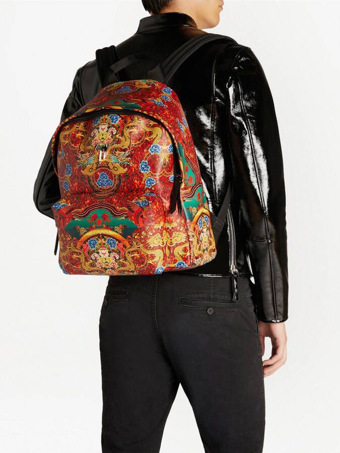 Giuseppe Zanotti Bud leren rugzak Rood