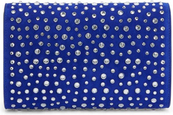 Giuseppe Zanotti Cleopatra clutch met kristallen Blauw