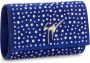 Giuseppe Zanotti Cleopatra clutch met kristallen Blauw - Thumbnail 4