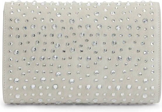 Giuseppe Zanotti Cleopatra clutch met kristallen Grijs