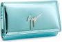 Giuseppe Zanotti Cleopatra clutch met logo Blauw - Thumbnail 4