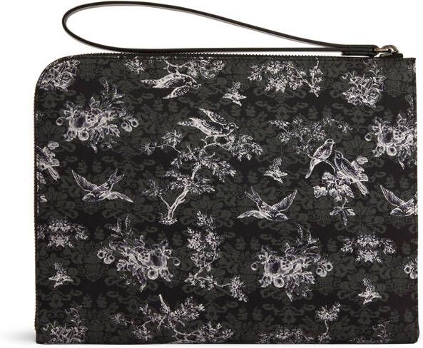 Giuseppe Zanotti Fabian clutch met print Zwart