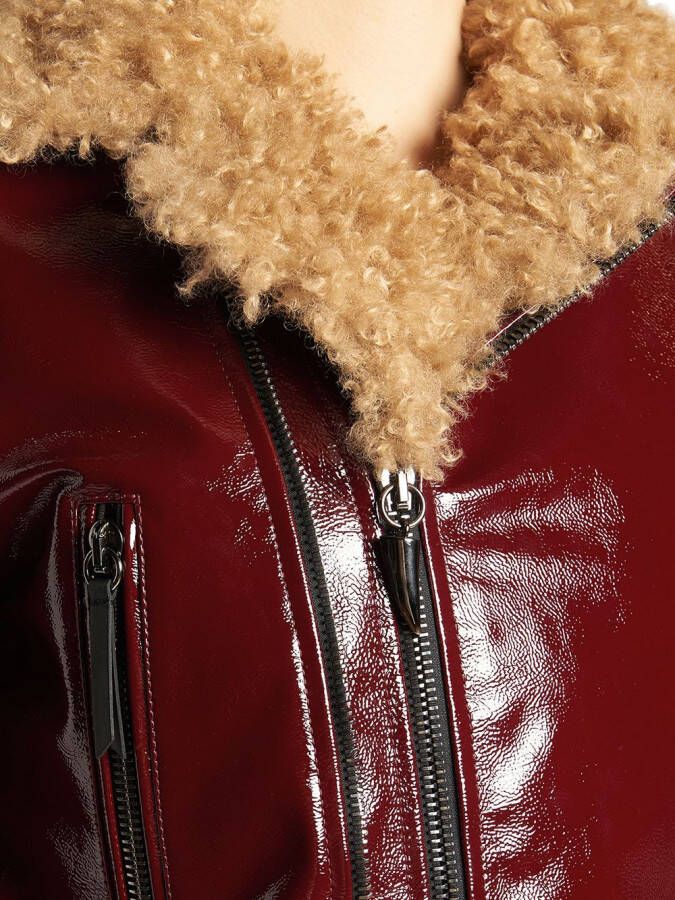 Giuseppe Zanotti Glanzend jack Rood
