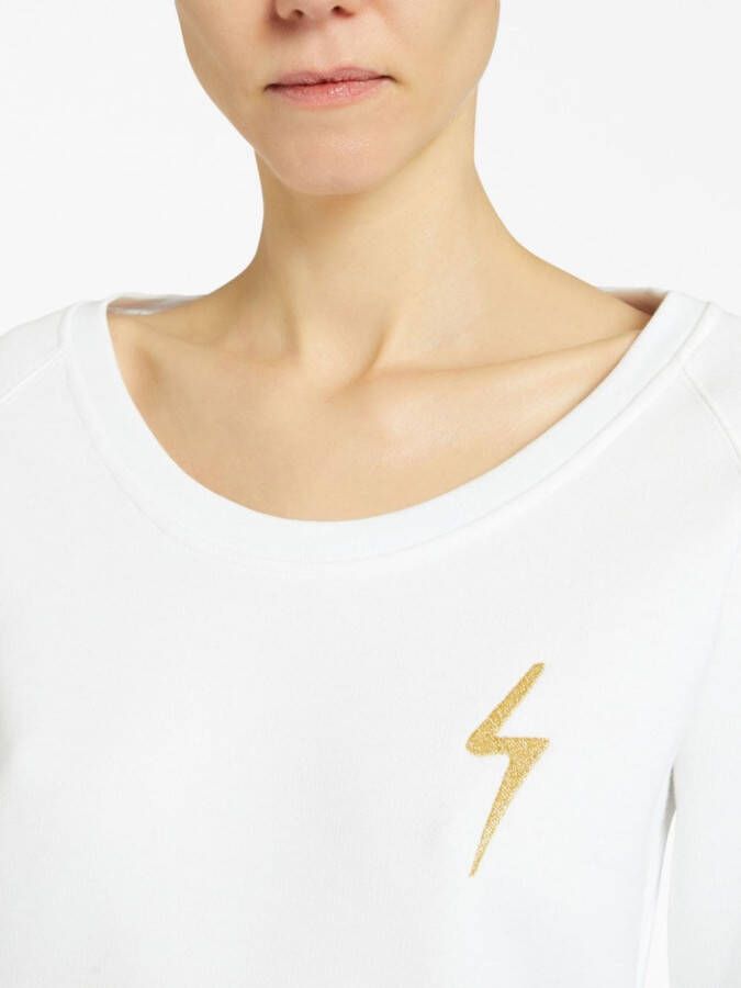 Giuseppe Zanotti Sweater met borduurwerk Wit