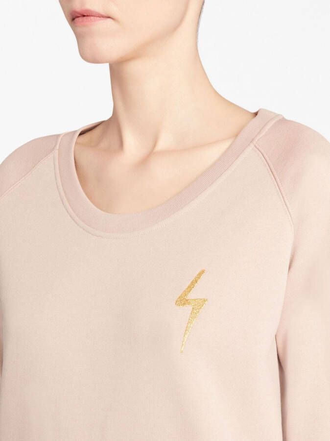 Giuseppe Zanotti Sweater met geborduurd logo Beige