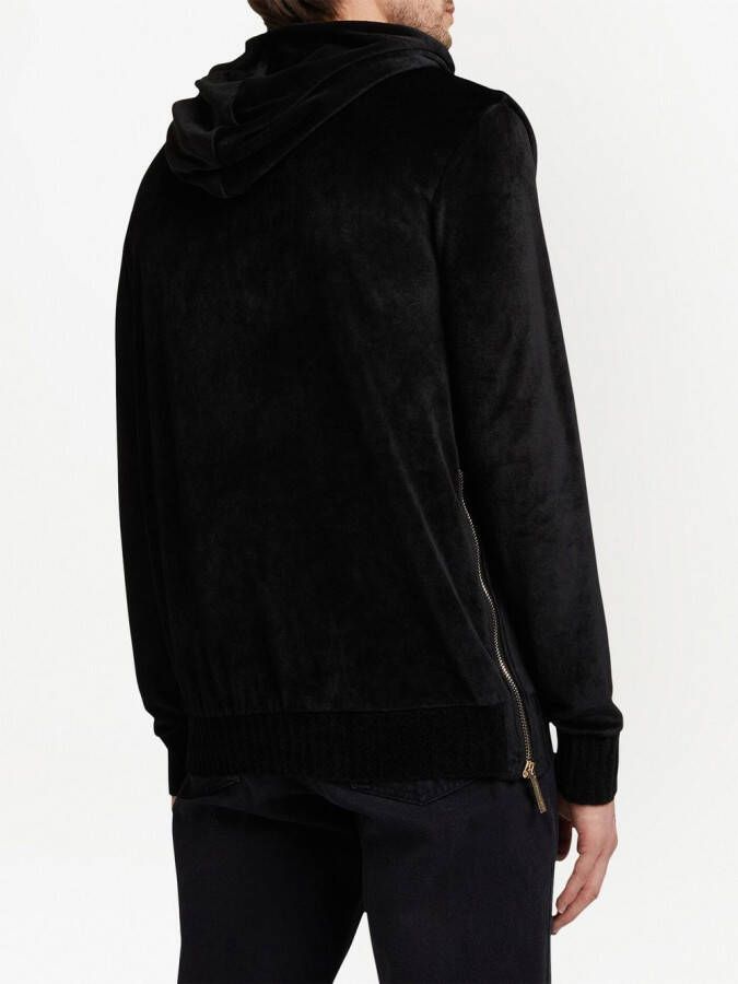 Giuseppe Zanotti Hoodie met geborduurd logo Zwart