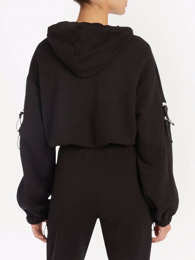 Giuseppe Zanotti Hoodie met rits Zwart
