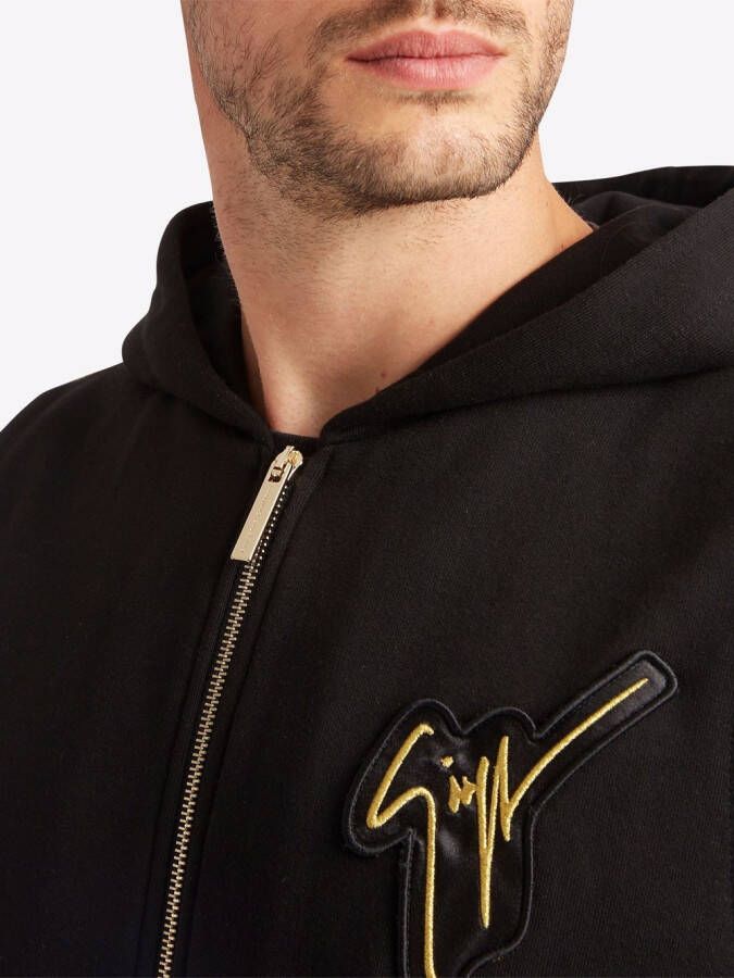 Giuseppe Zanotti Mouwloze hoodie Zwart