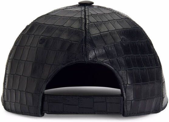 Giuseppe Zanotti Pet met krokodillenleer-effect Zwart