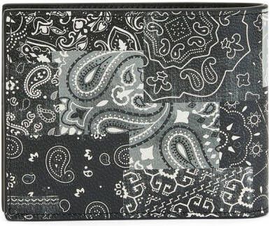 Giuseppe Zanotti Portemonnee met paisley-print Zwart