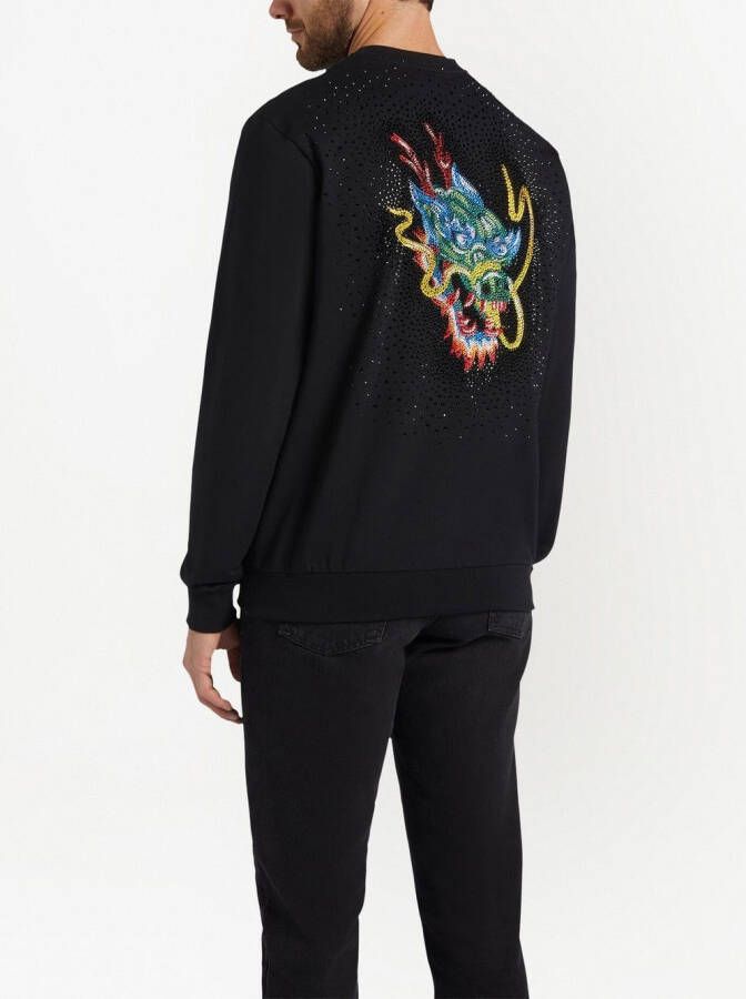 Giuseppe Zanotti Sweater met print Zwart