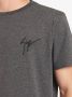 Giuseppe Zanotti T-shirt met geborduurd logo Grijs - Thumbnail 5