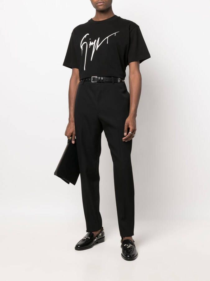 Giuseppe Zanotti T-shirt met logoprint Zwart