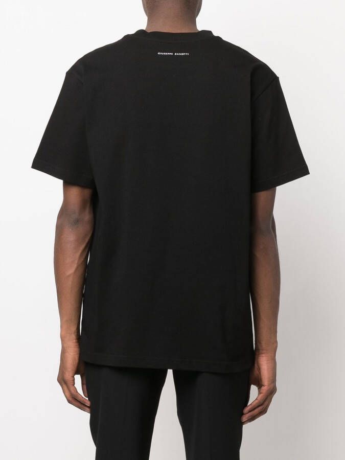 Giuseppe Zanotti T-shirt met logoprint Zwart