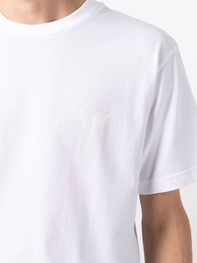 Giuseppe Zanotti T-shirt met ronde hals Wit