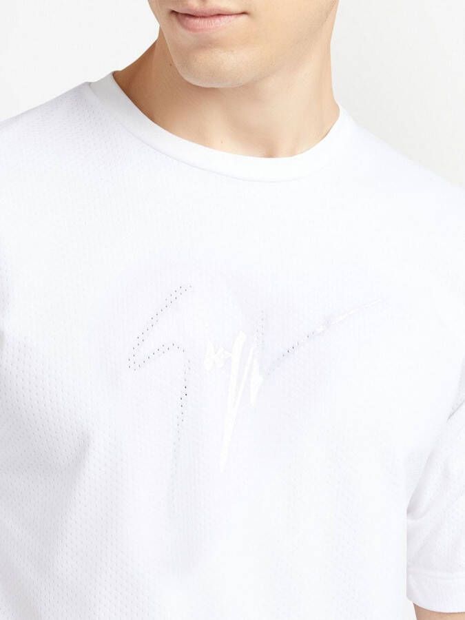 Giuseppe Zanotti T-shirt met uitgesneden detail Wit