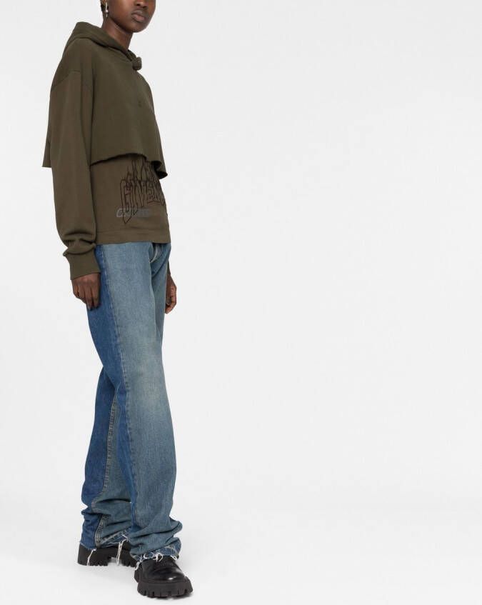 Givenchy Gelaagde hoodie Groen