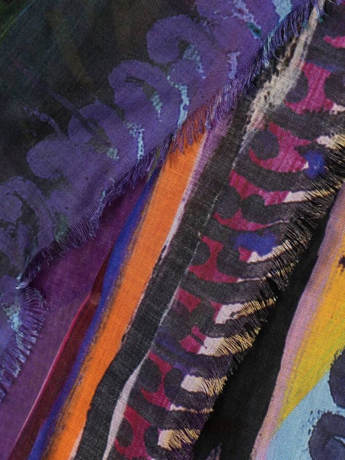 Givenchy Sjaal met abstracte print Veelkleurig