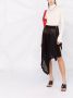 Givenchy Asymmetrische plooirok Zwart - Thumbnail 2