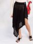 Givenchy Asymmetrische plooirok Zwart - Thumbnail 5
