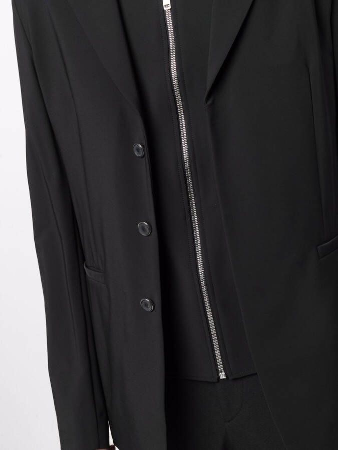 Givenchy Blazer met enkele rij knopen Zwart