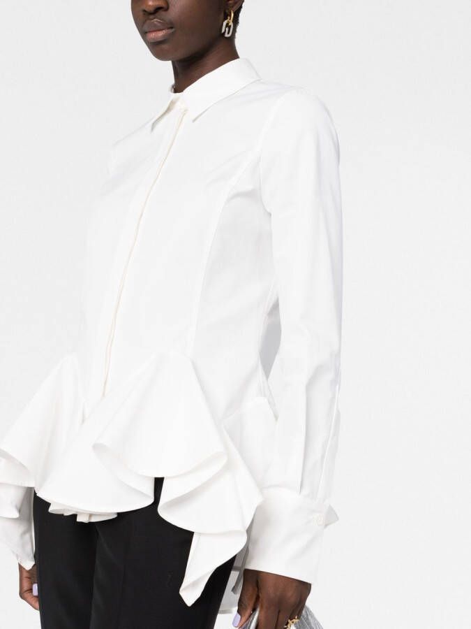 Givenchy Blouse met afwerking van peplum Wit