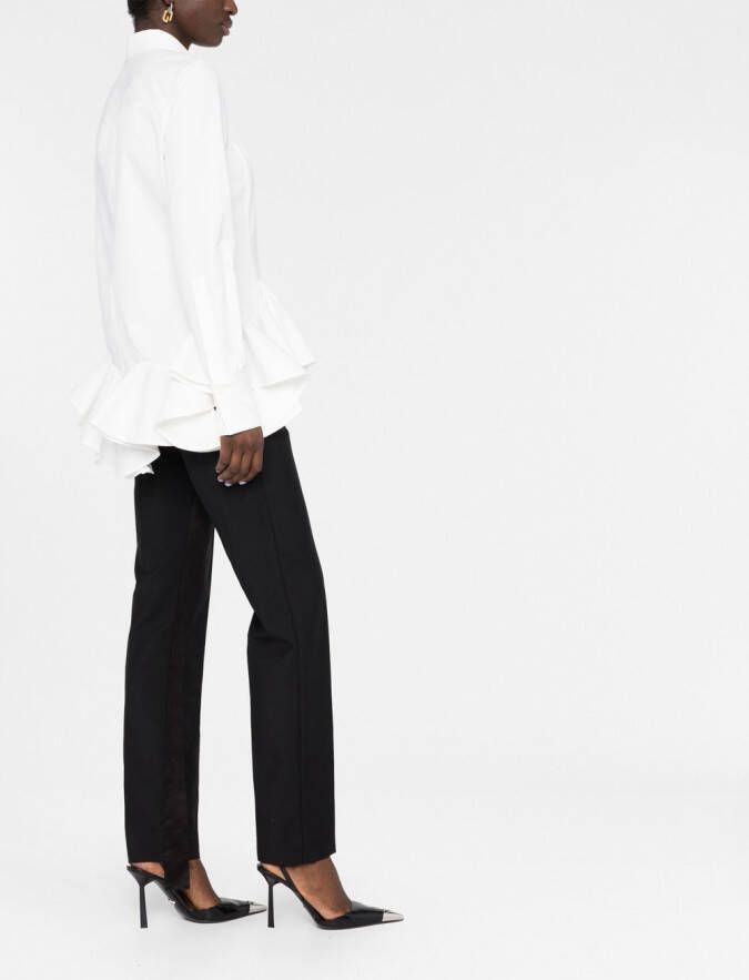 Givenchy Blouse met afwerking van peplum Wit