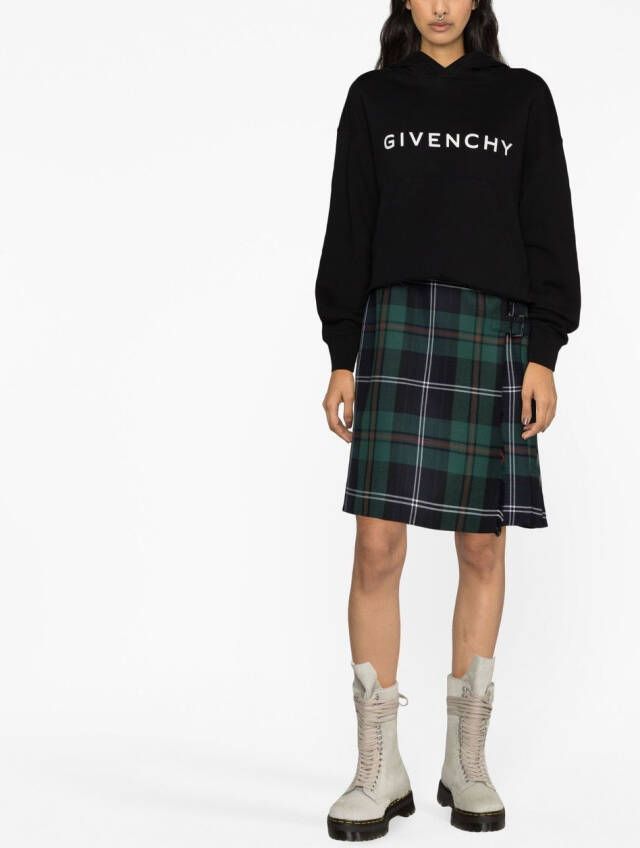 Givenchy Cropped hoodie Zwart