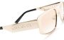 Givenchy Zonnebril met rechthoekig montuur Goud - Thumbnail 3