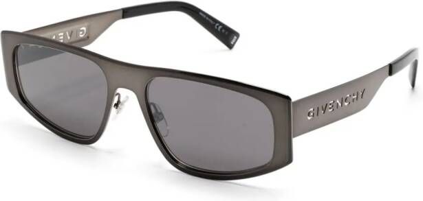 Givenchy Zonnebril met rechthoekig montuur Zwart