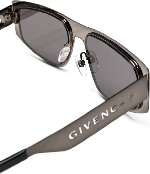Givenchy Zonnebril met rechthoekig montuur Zwart