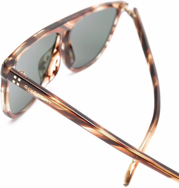 Givenchy Eyewear Zonnebril met vierkant montuur Bruin