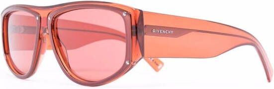 Givenchy Eyewear Zonnebril met vierkant montuur Rood