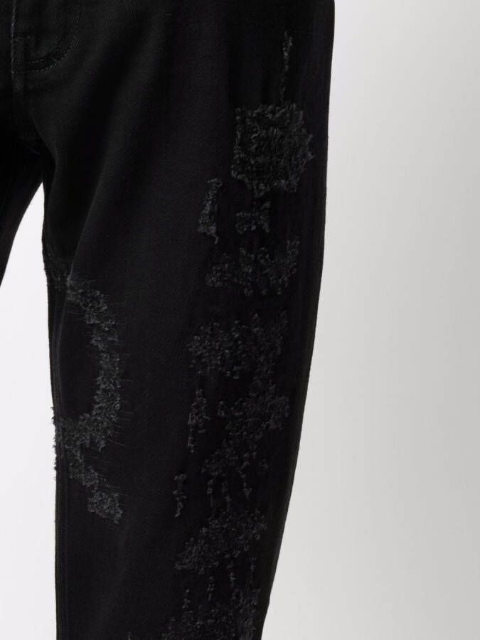 Givenchy Gescheurde jeans Zwart