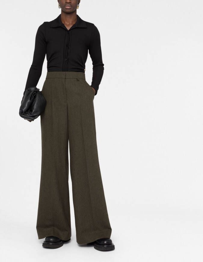 Givenchy Flared broek Groen