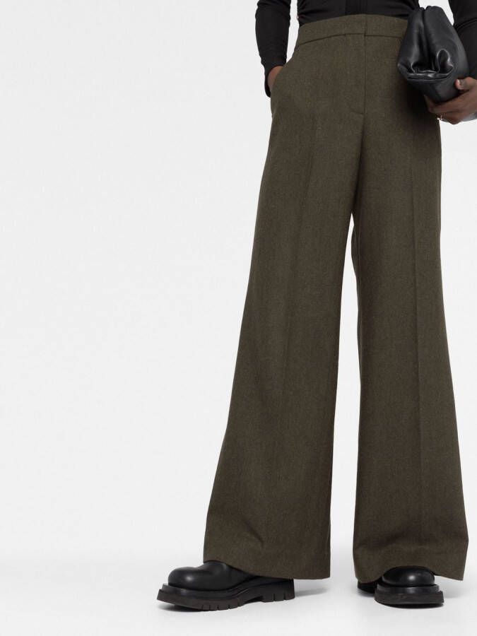 Givenchy Flared broek Groen