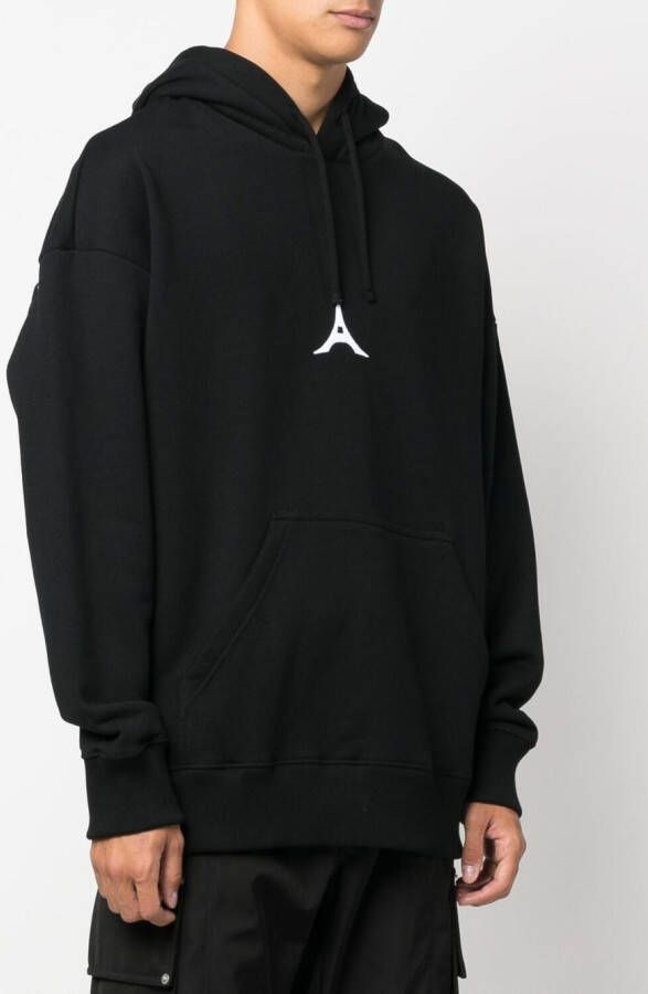 Givenchy Hoodie met logopatch Zwart