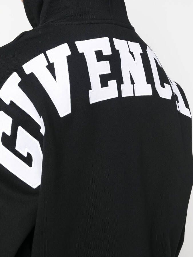 Givenchy Hoodie met logopatch Zwart