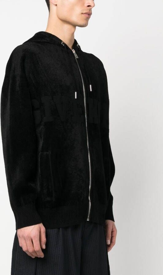 Givenchy Hoodie met logoprint Zwart