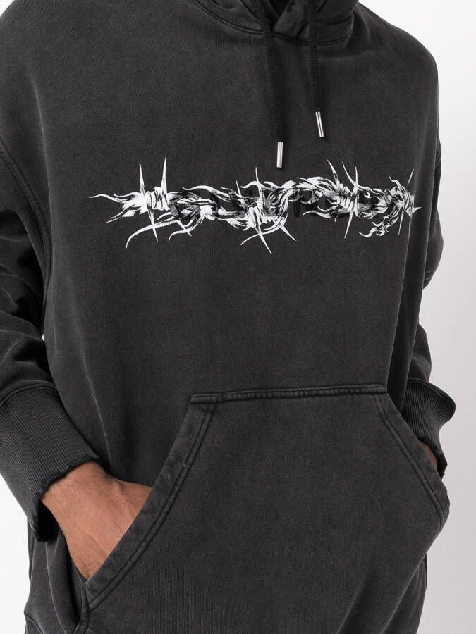Givenchy Hoodie met print Zwart