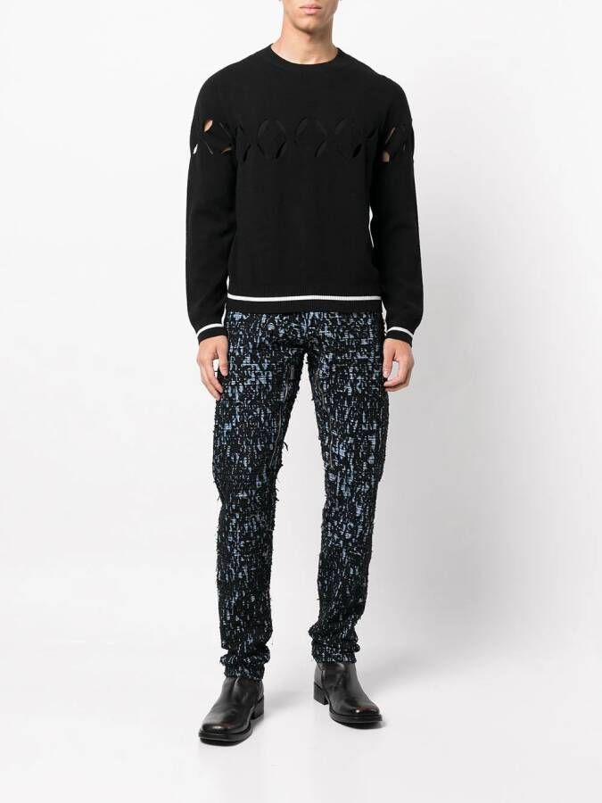 Givenchy Jeans met abstracte print Blauw