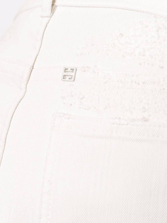 Givenchy Jeans met gerafeld-effect Wit