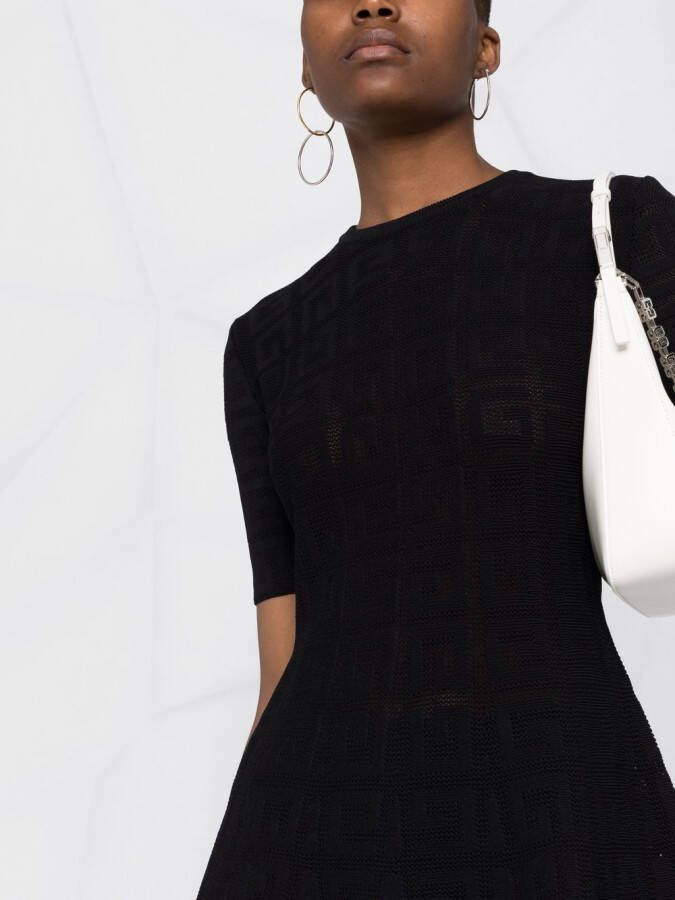 Givenchy Jurk met jacquard Zwart