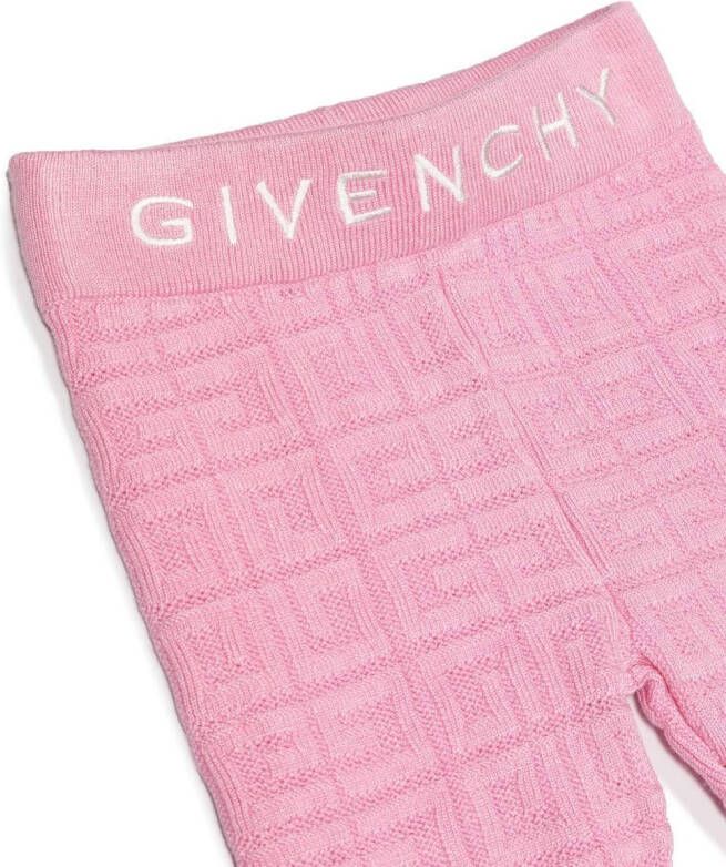 Givenchy Kids Legging met jacquard Roze