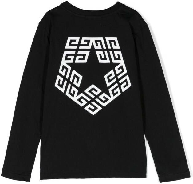 Givenchy Kids T-shirt met 4G-patroon Zwart
